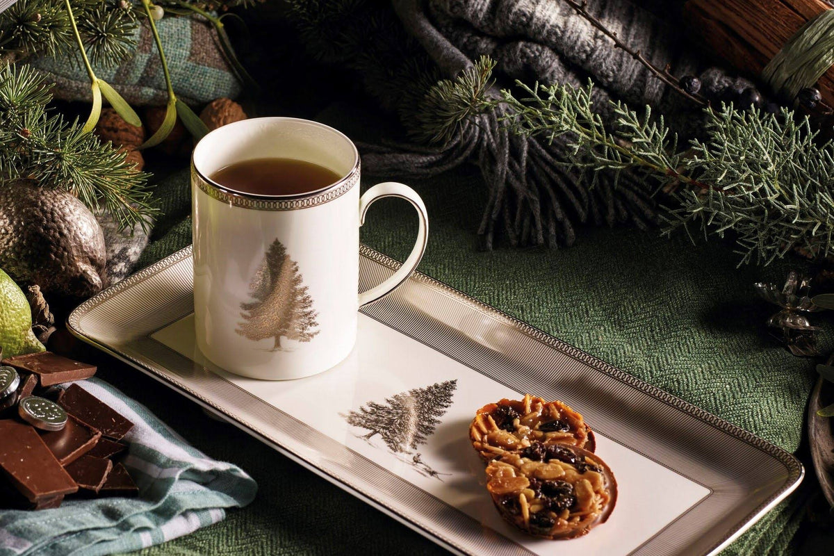 Winter White Rectangular Sandwich Tray G567963