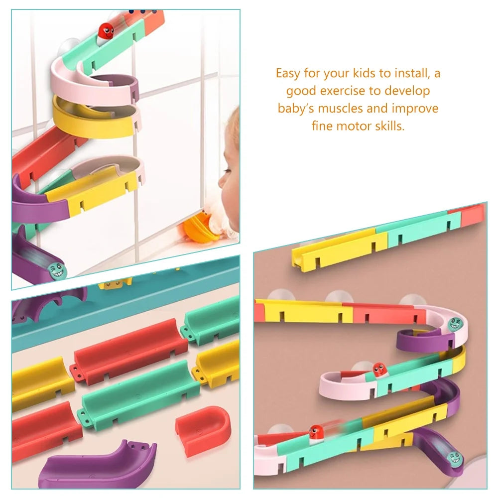 Rolling Ball Track Toy Building Toy DIY Educational Toy Y3999