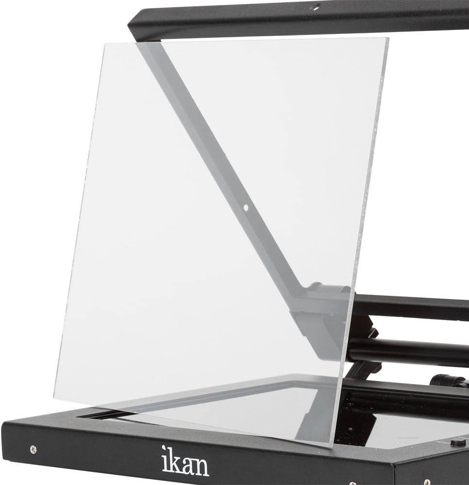 12-inch Portable Teleprompter Kit with Adjustable Glass Frame X458