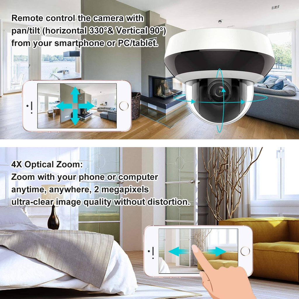 4.0MP PoE IP PTZ Dome Camera A61142