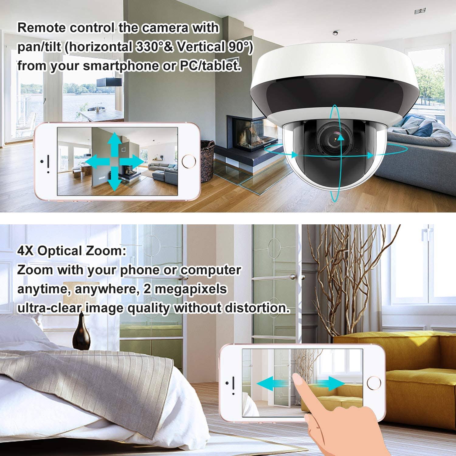 4.0MP PoE IP PTZ Dome Camera A61142