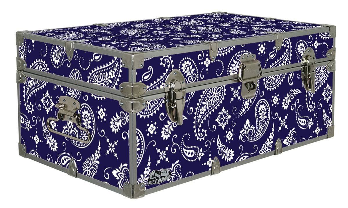 Navy Bandana Footlocker Trunk A90645