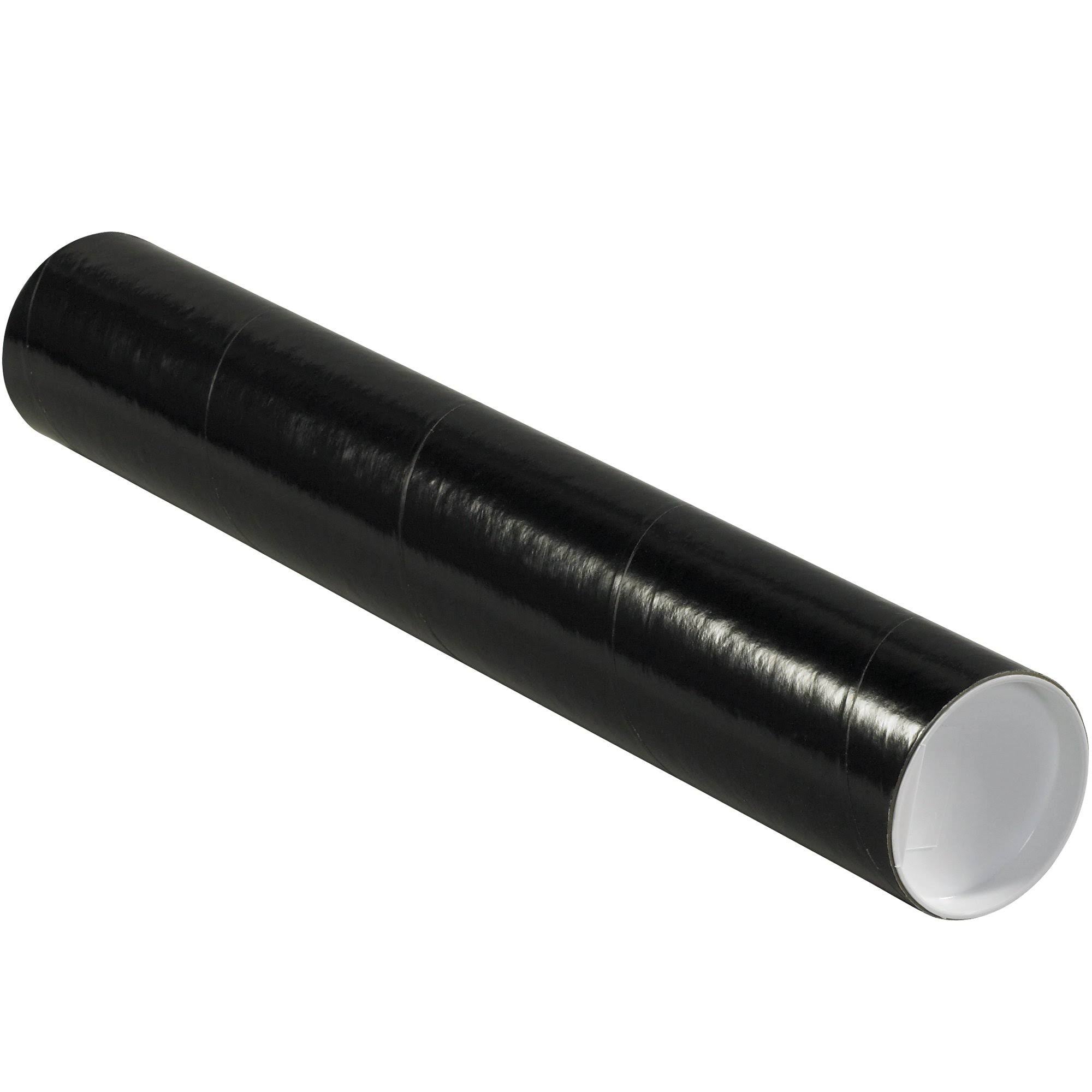 18 Black Mailing Tubes with Caps L825310