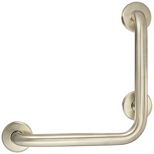 Silver L-Shaped Bathroom Safety Bar Q6304