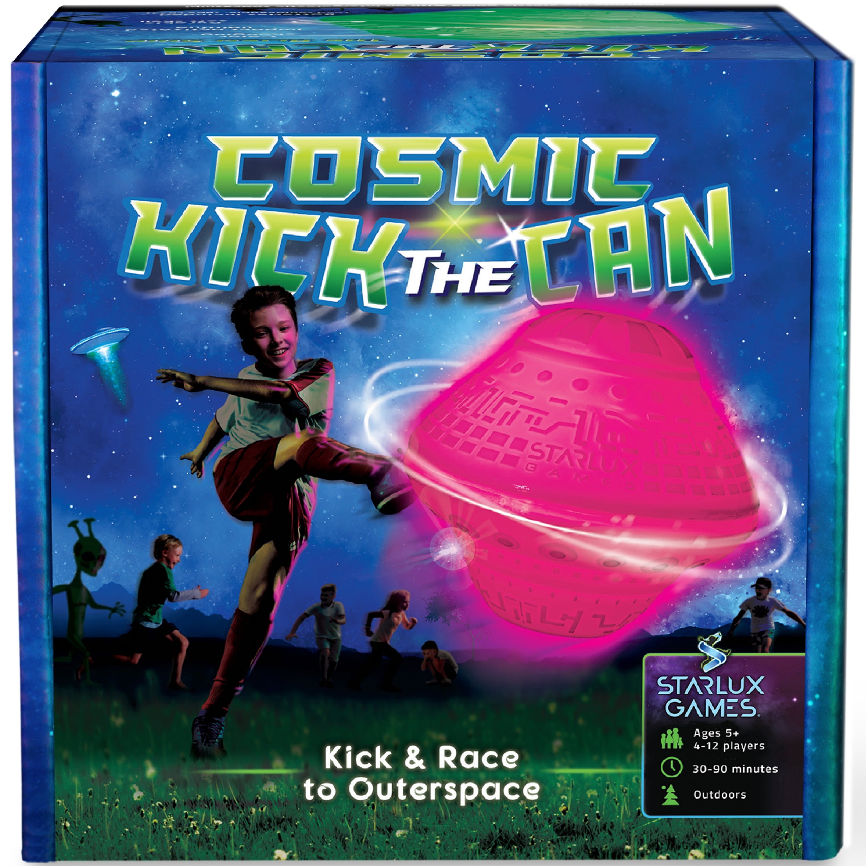 Glow in the Dark Outdoor Board Game and Spaceship Toy F968