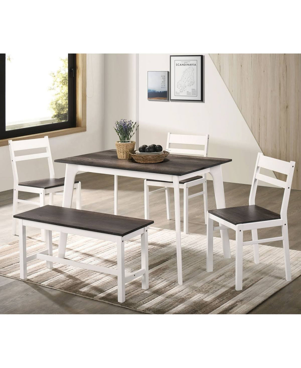 5 Piece Rectangular Dining Table Set B81793