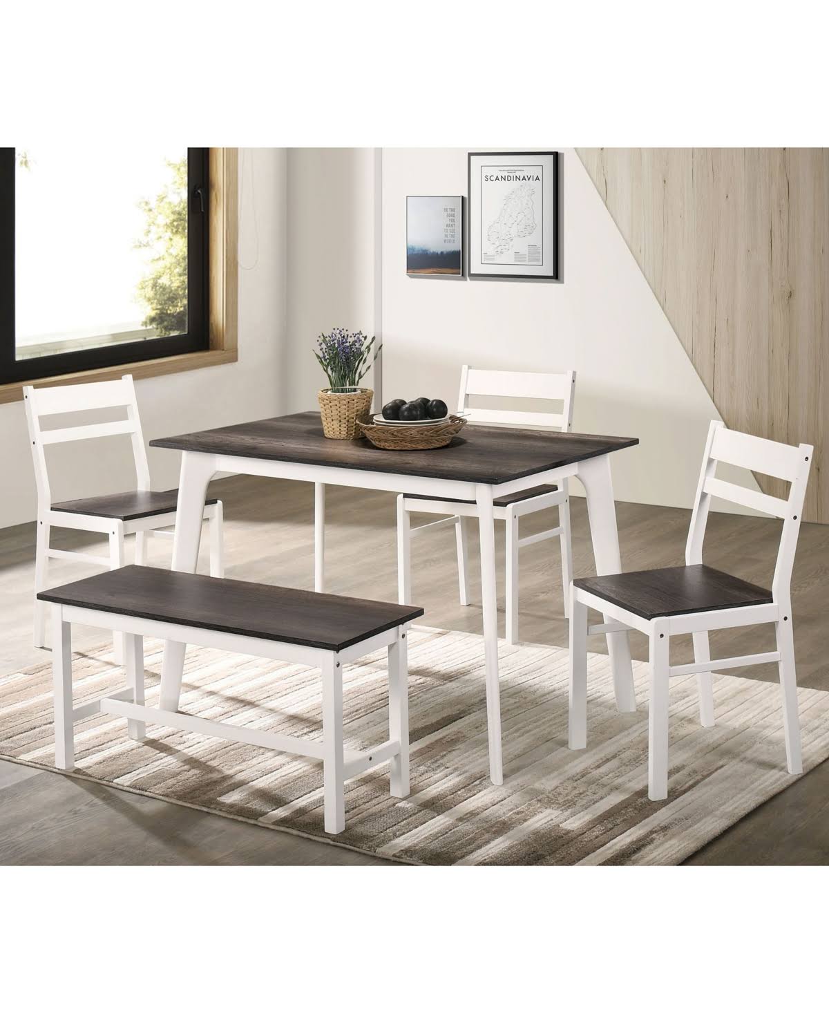 5 Piece Rectangular Dining Table Set B81793