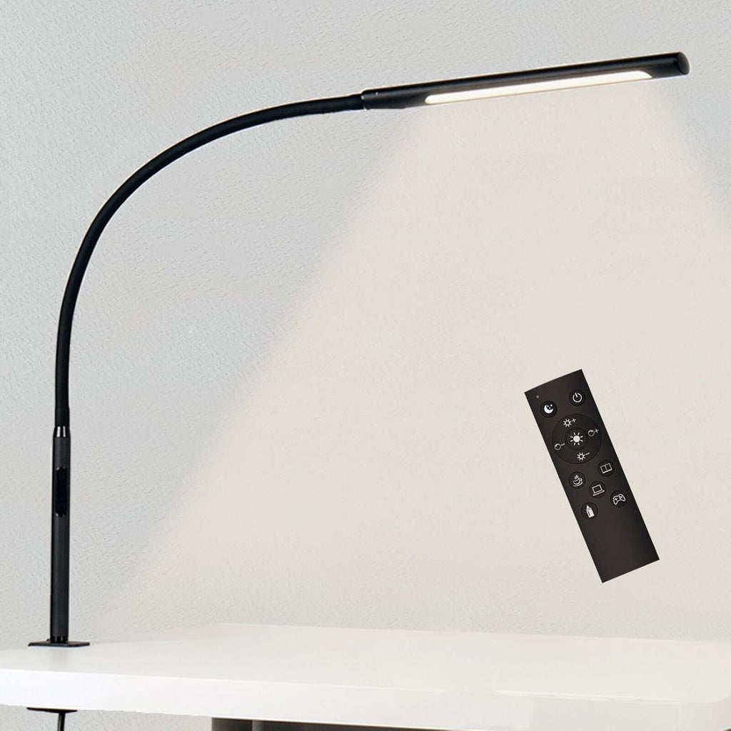 White Flexible LED Clamp Desk Lamp with Clamp, 12W G29675