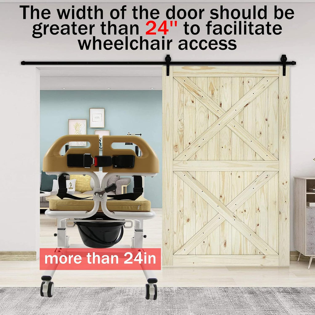 Patient Lift Wheelchair with 180 Split Seat, Bedside Commode D51046