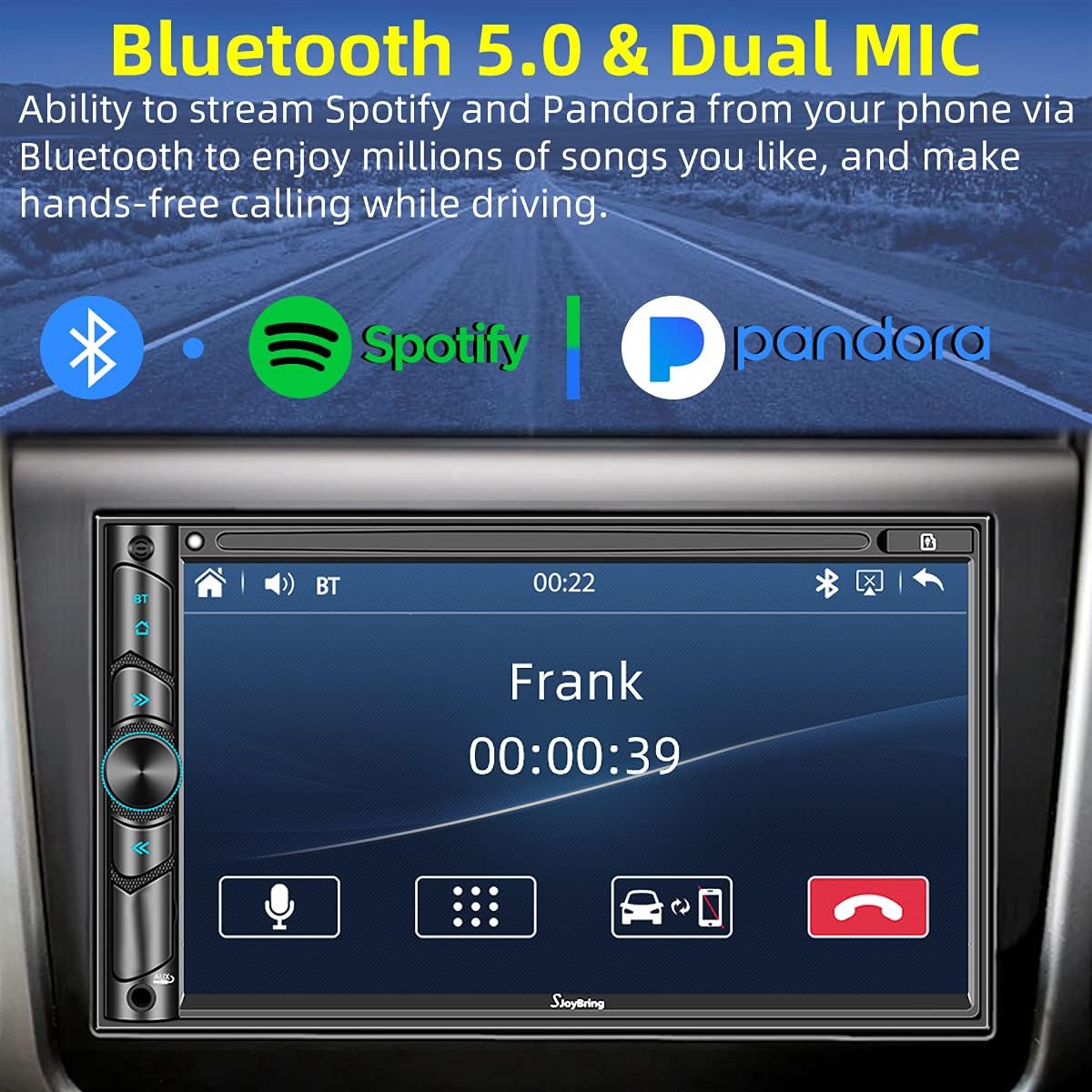 7" Capacitive Touchscreen Car Stereo with Bluetooth 5.0 L651