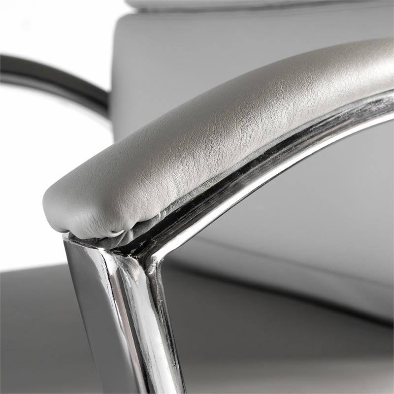 Light Gray High Back Leather Executive Office Chair N801543