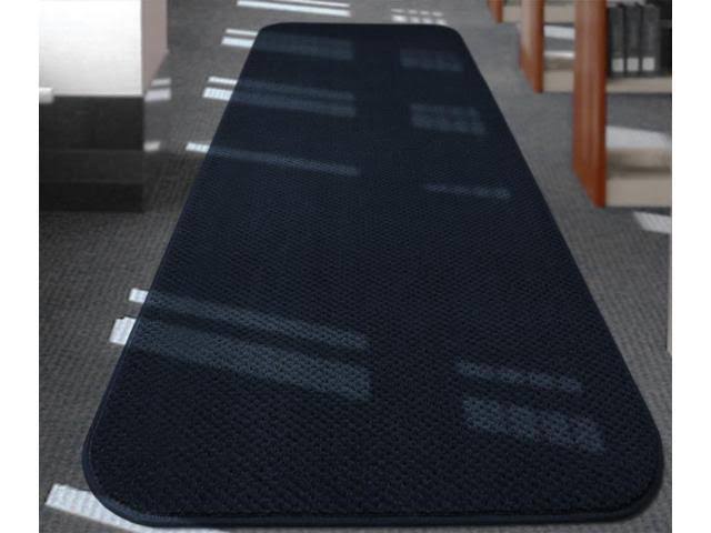 Navy Blue Skid-Resistant Carpet Runner Q392