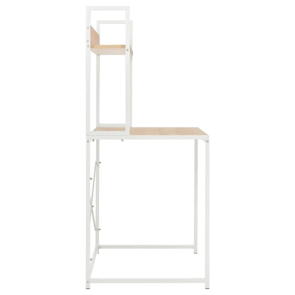 White and Oak Computer Desk Z67725