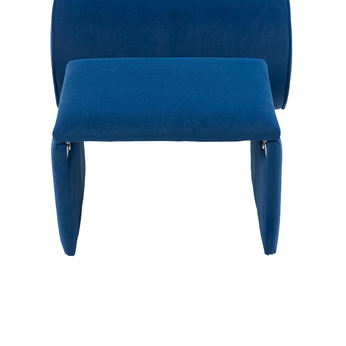 Navy Accent Chair with Ottoman P15257