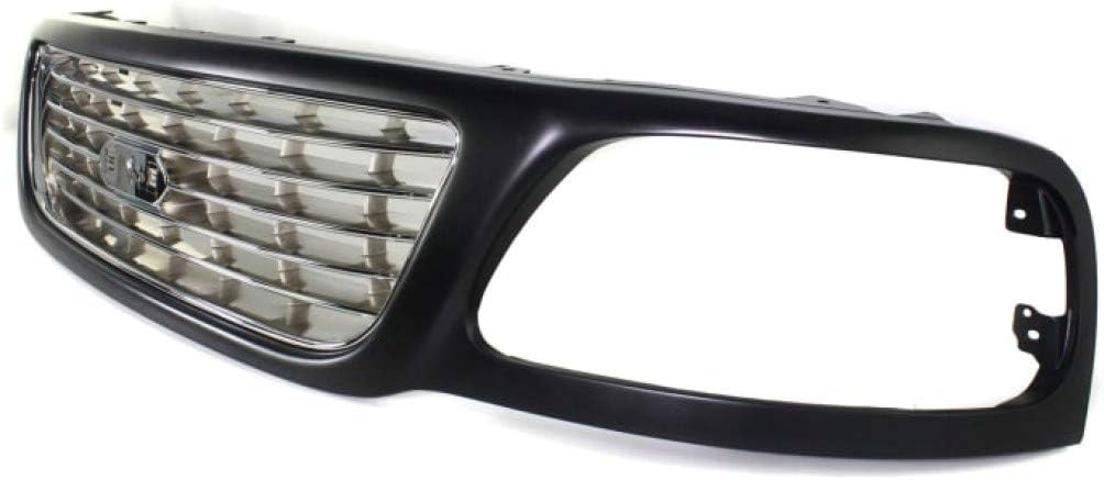 Black Shell Grille Assembly with Chrome Insert A330930
