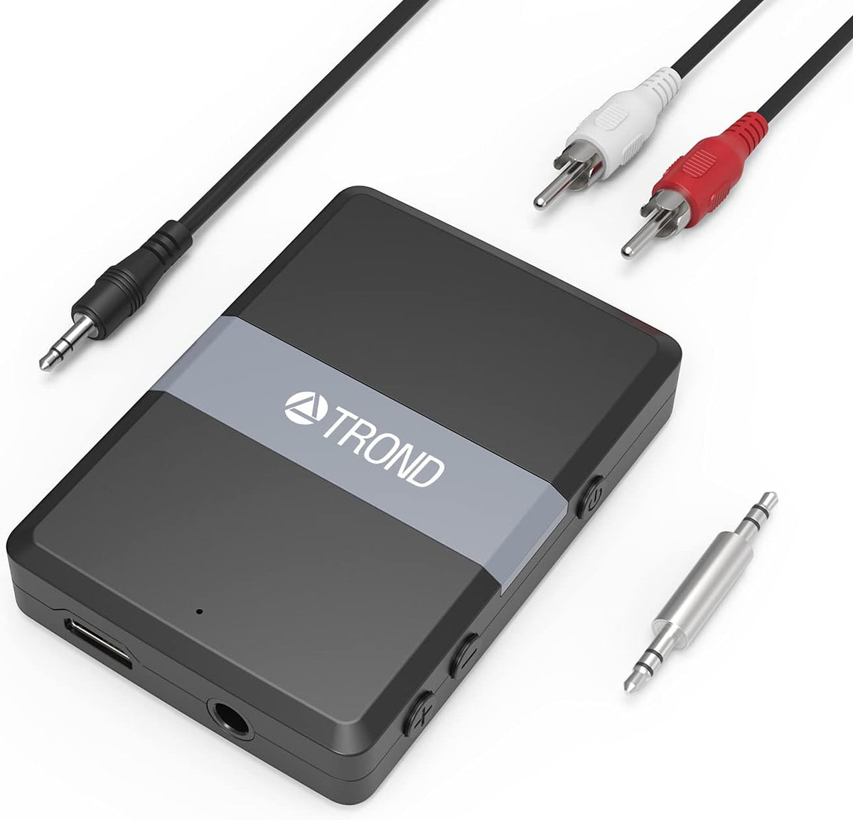 2-in-1 3.5mm Bluetooth Adapter with Volume Control, Pack of 2 X645