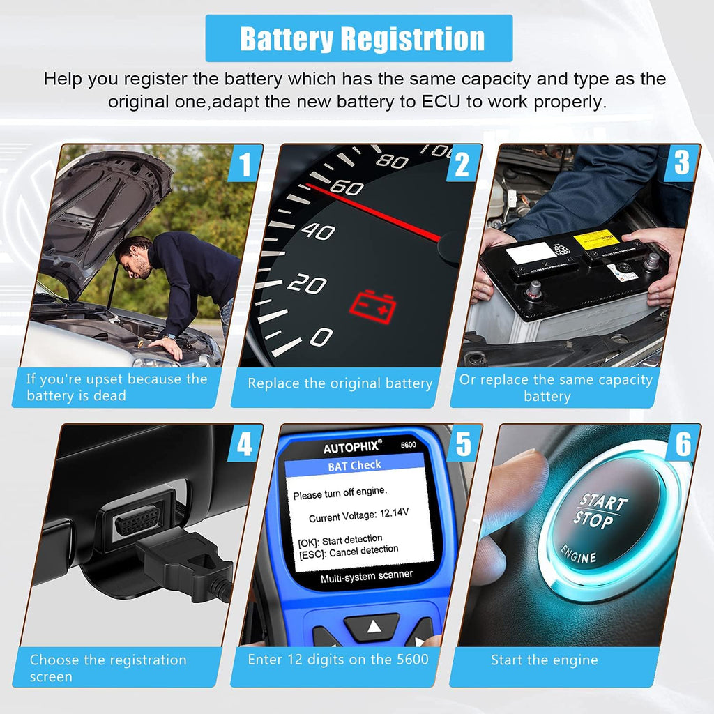 VW Audi Skoda Seat OBD2 Scanner Code Reader with Engine ABS EPB TPMS SAS Transmission Oil Reset Battery Registration Tool X266717