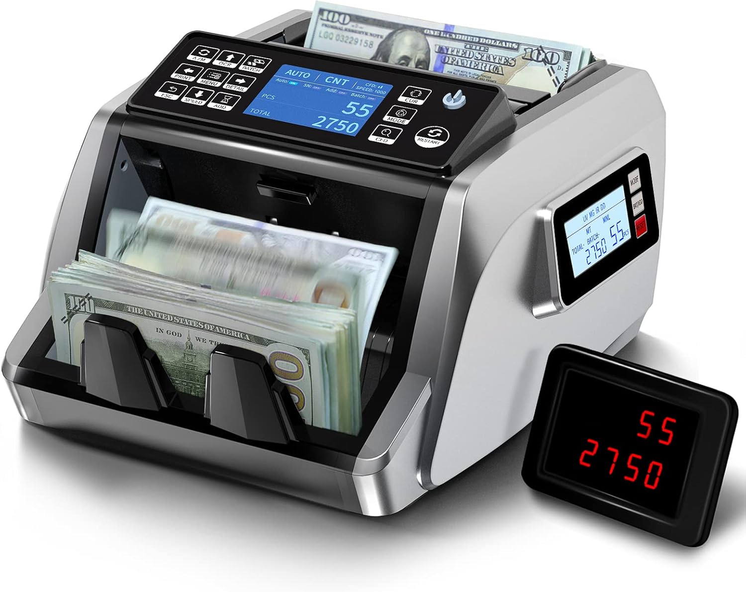 Money Counter Machine with 2CIS/UV/MG/IR/MT Counterfeit Detection P438407