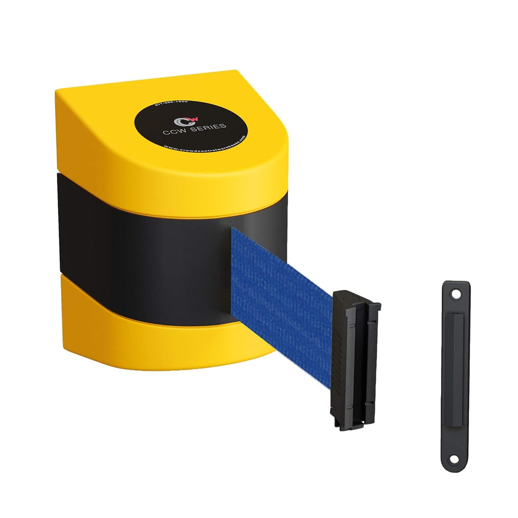 Wall Mounted Retractable Belt Barrier with Black ABS Case W7719