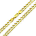 Yellow Gold Plated Cuban Chain Necklace M609920