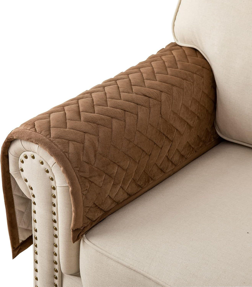 Dark Gray 36''x63'' Anti-Slip Sectional Couch Cover R873804