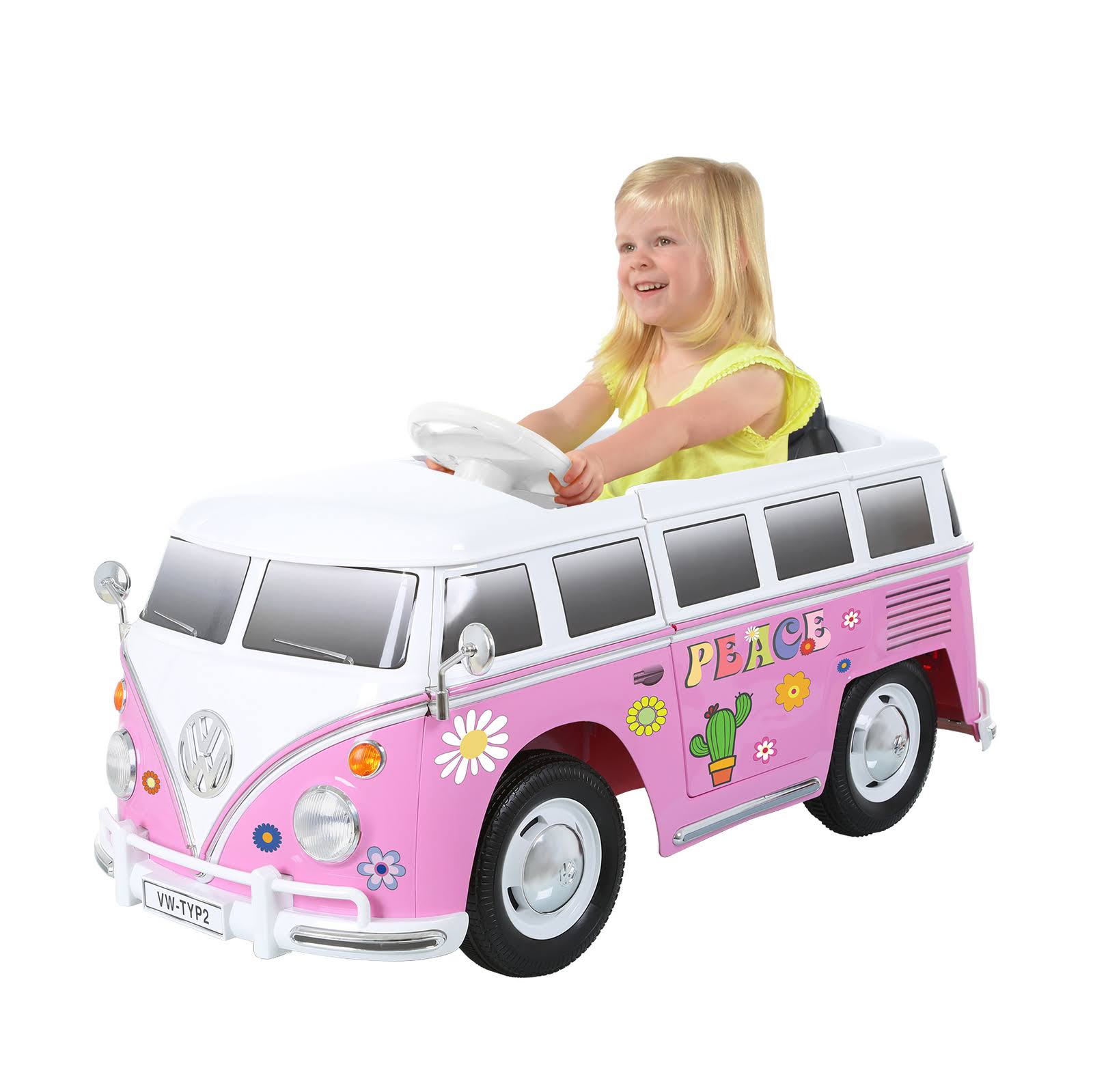 Pink 6V Battery Powered Ride-On Toy Car T6318