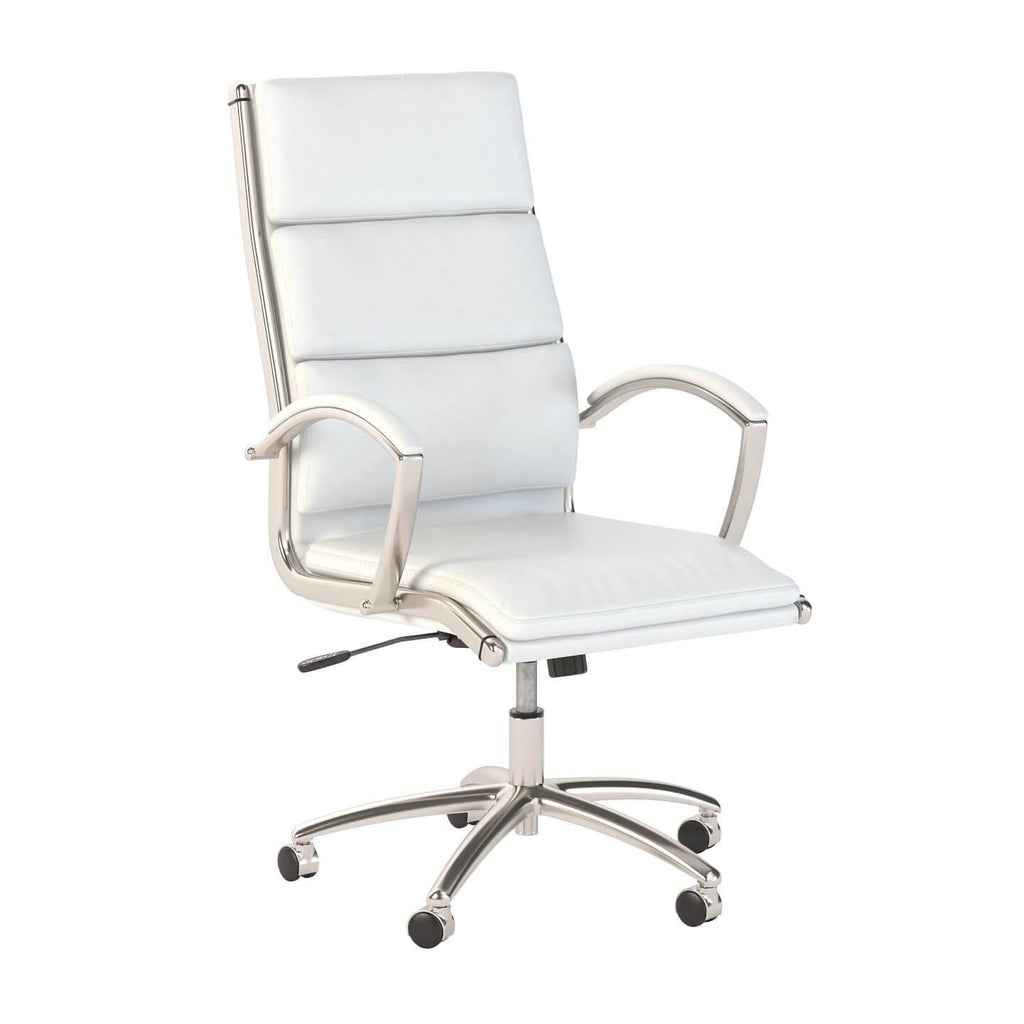 Light Gray High Back Leather Executive Office Chair N801543