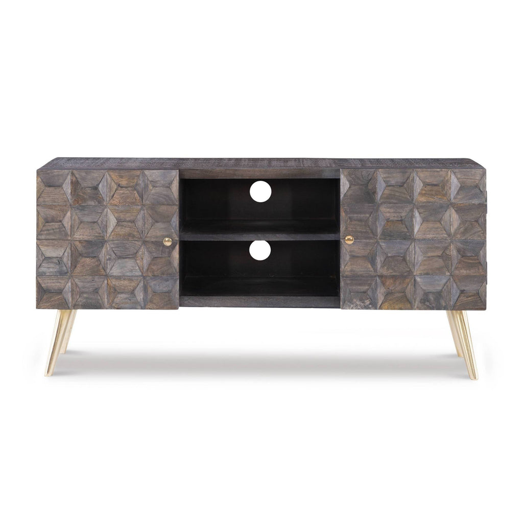 Brown Media Cabinet W635