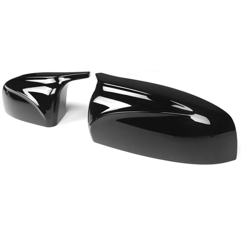 Glossy Black ABS Plastic Rear View Mirror Covers W148