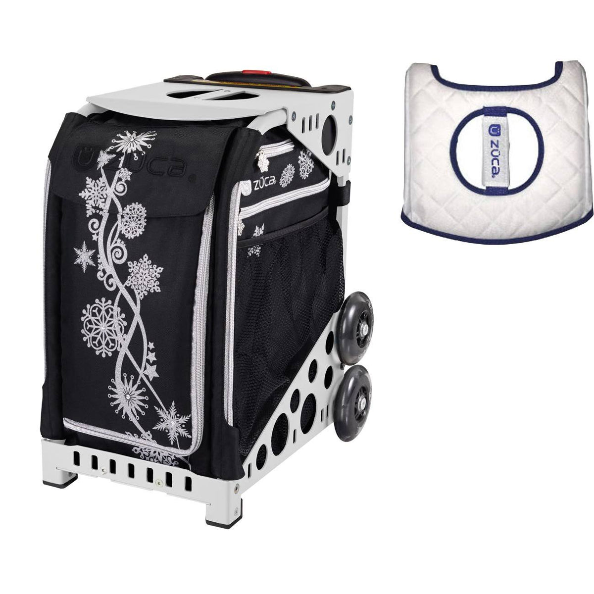 Silver Shimmer Sport Bag with White Frame L580