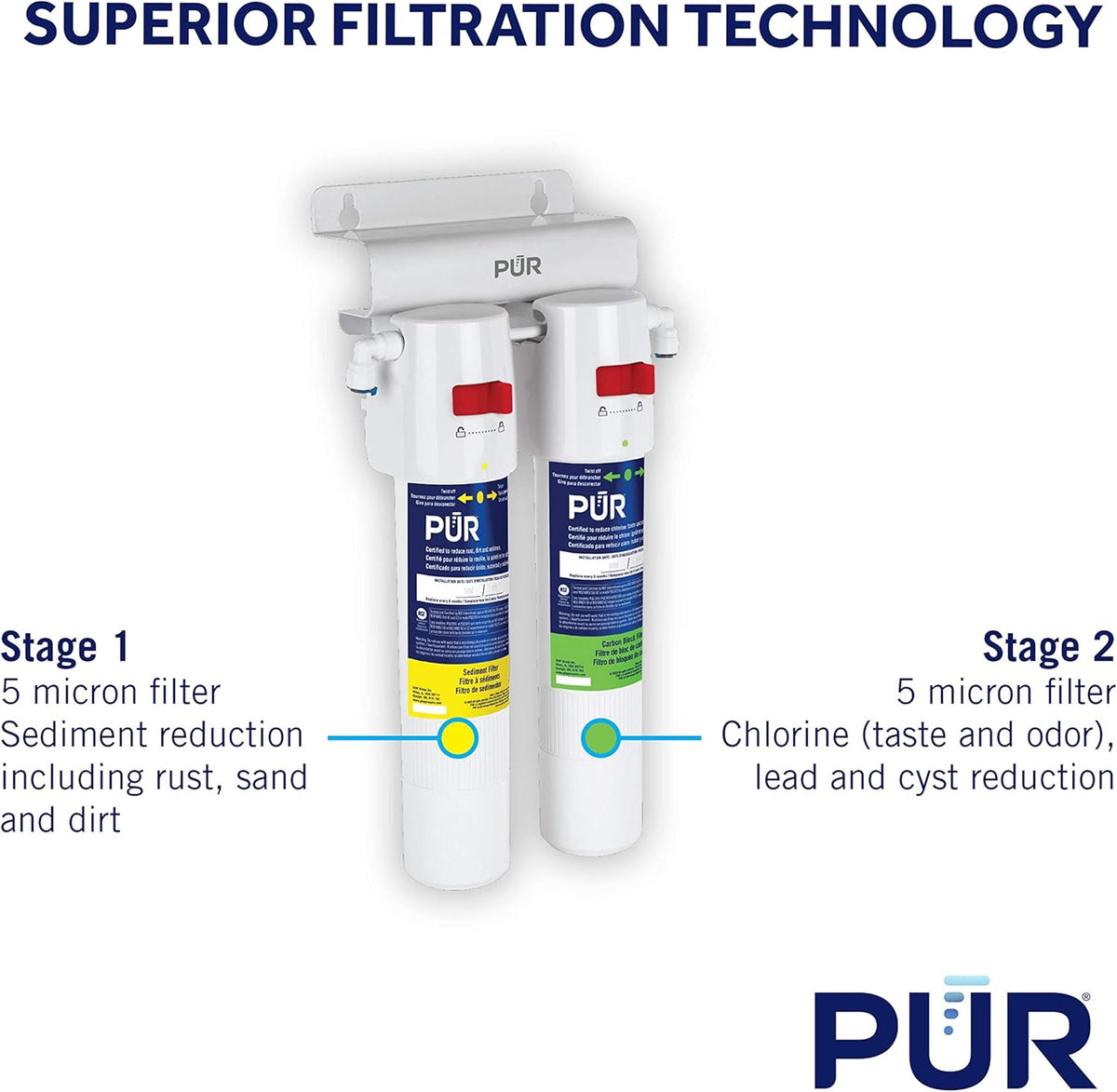 White DualStage H2O Filtration System O1462