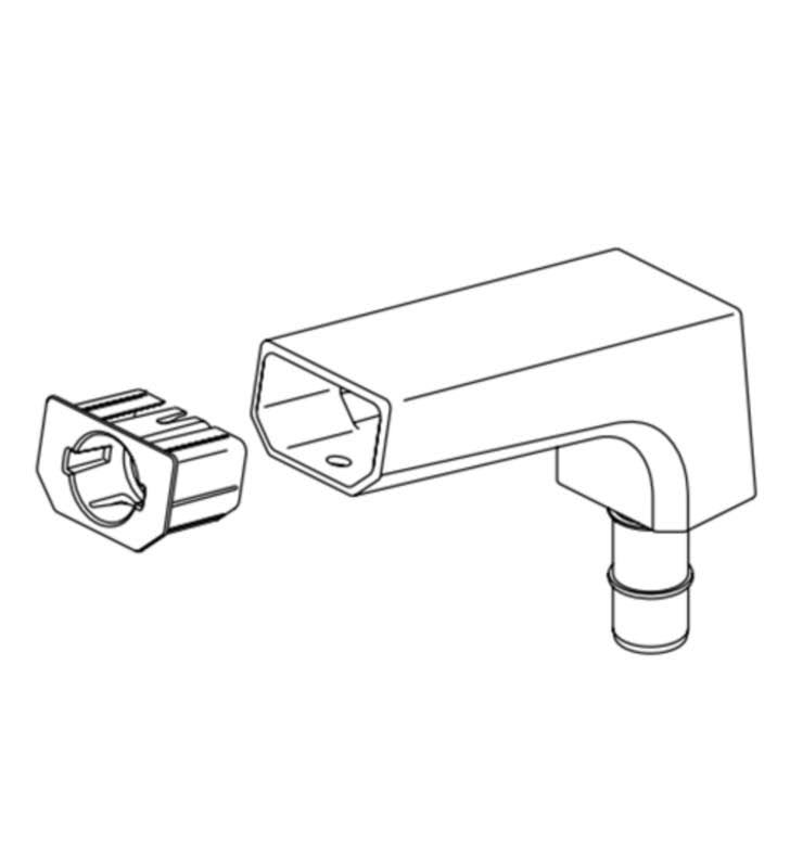 Black Stainless Pivotal Spout Assembly A62481