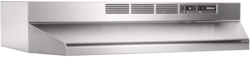Black Ductless Range Hood Insert with Light F758