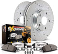 Front Z36 Carbon Fiber Ceramic Brake Pads and Drilled/Slotted Brake Rotors T702684
