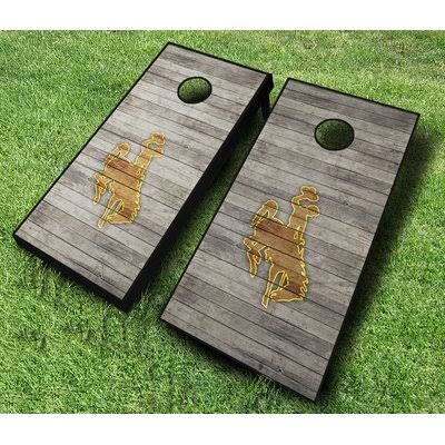 Wyoming Cowboys 10 Piece Distressed Cornhole Set K712462