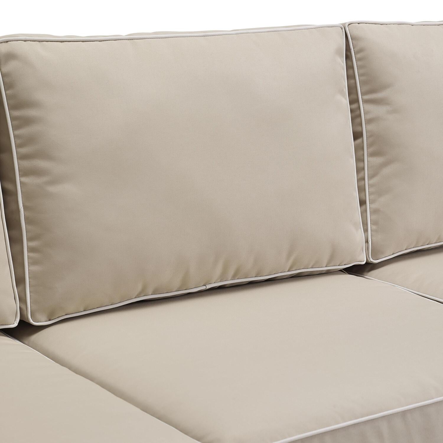 Sangria/Weathered Brown Outdoor Wicker Sofa R24925