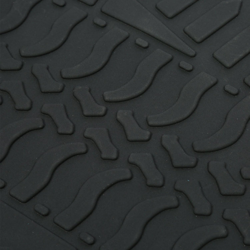 Black Rubber Floor Mat for Jeep Wrangler 4-Door 3-Piece F91430