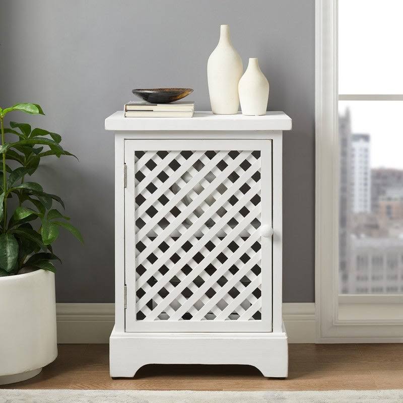 White Wood Door Cabinet Q29800