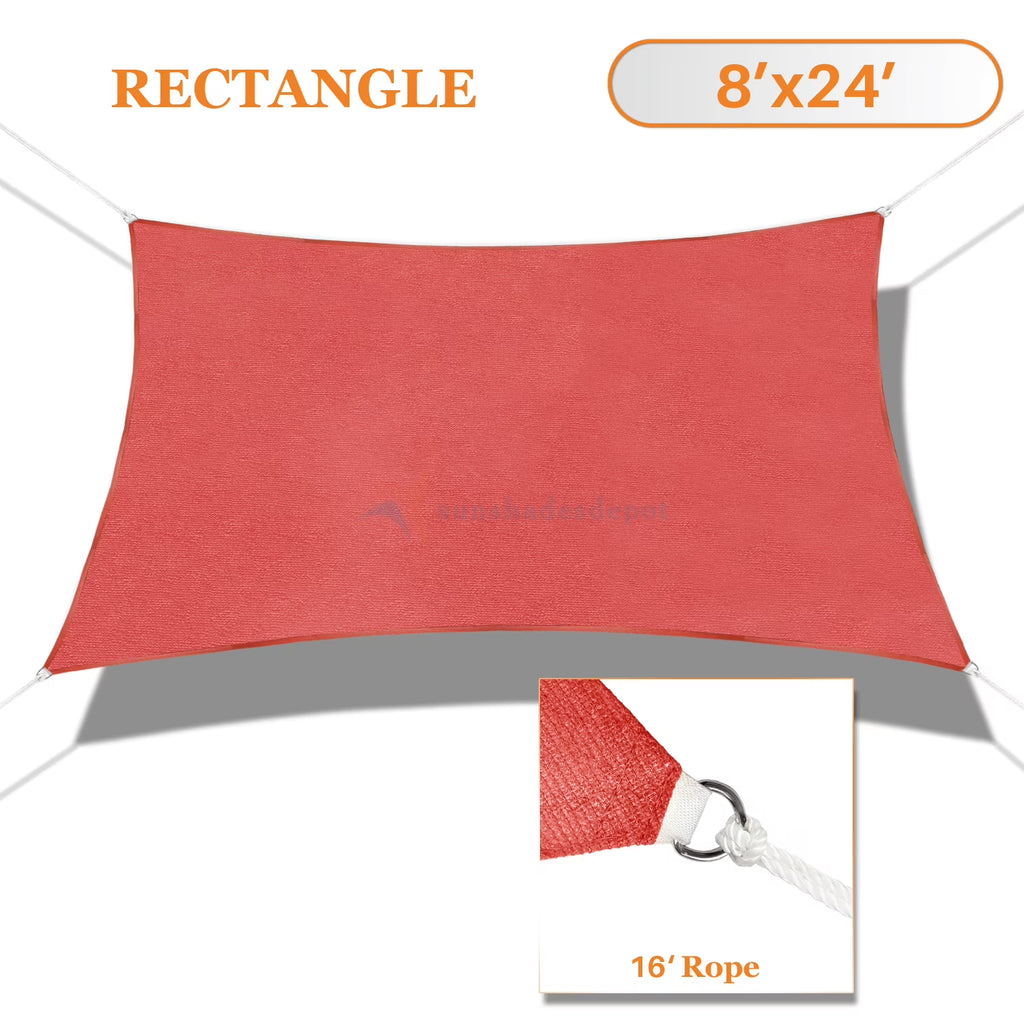 Beige Rectangle Sun Shade Sail Canopy L7901
