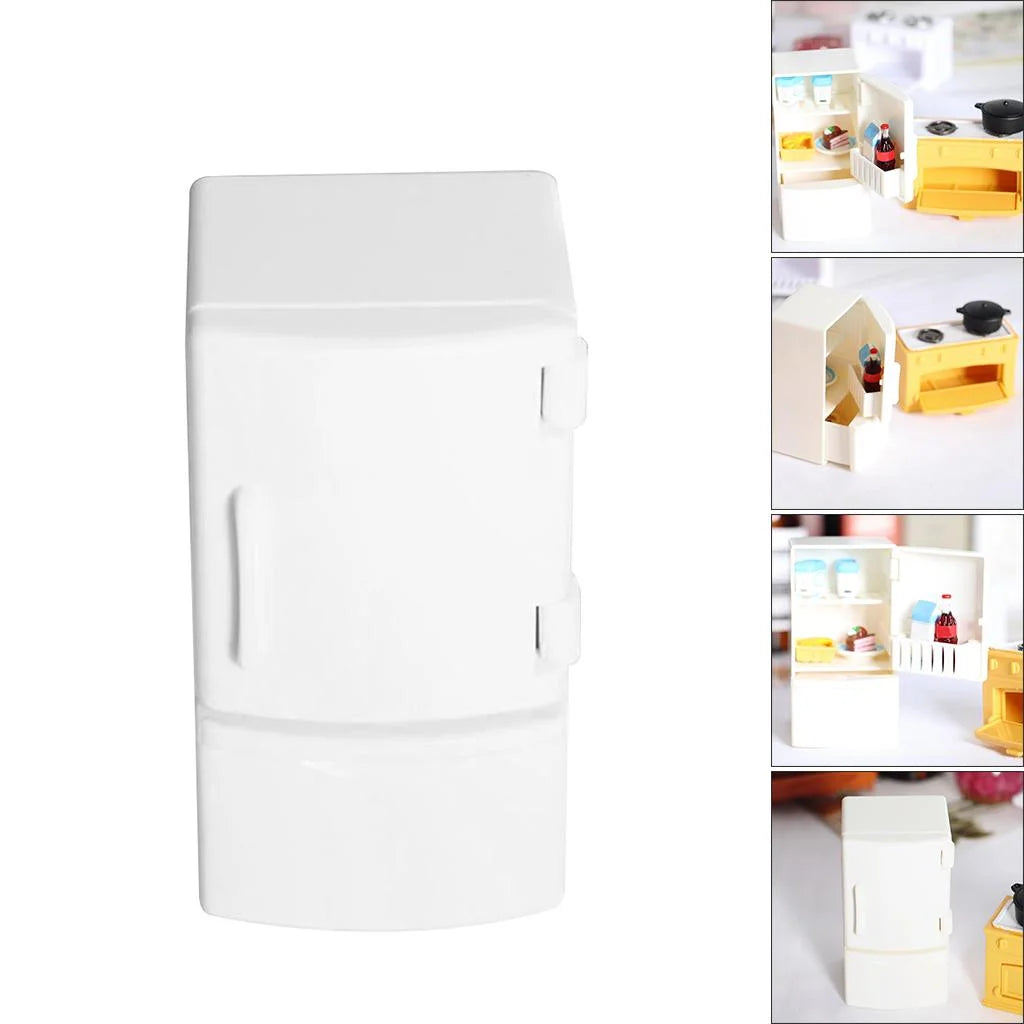 Refrigerator Dollhouse Furniture Decor Toys Y276
