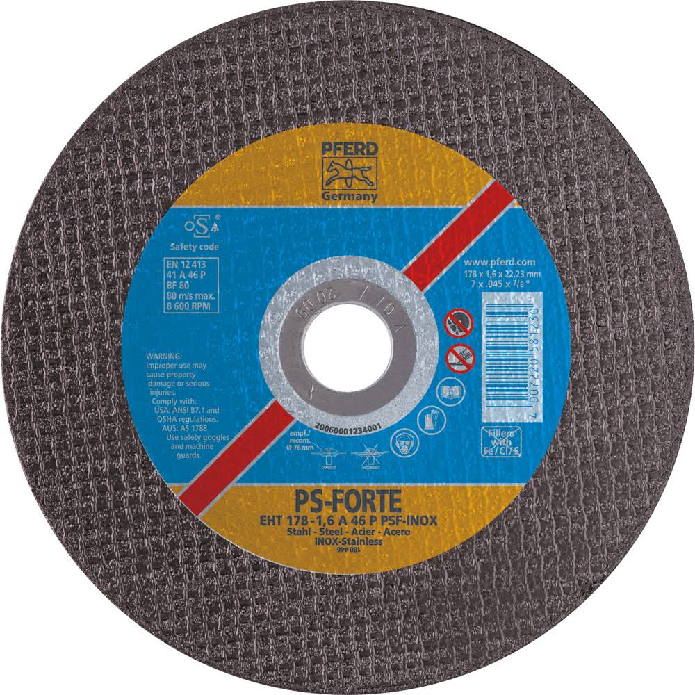 9x22x.045x22 Cut-Off Wheel, 7/8x22 Ah, 1.9mm, Type 1 Y675