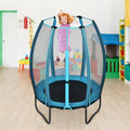 Blue Kids Trampoline with Enclosure Net V52233