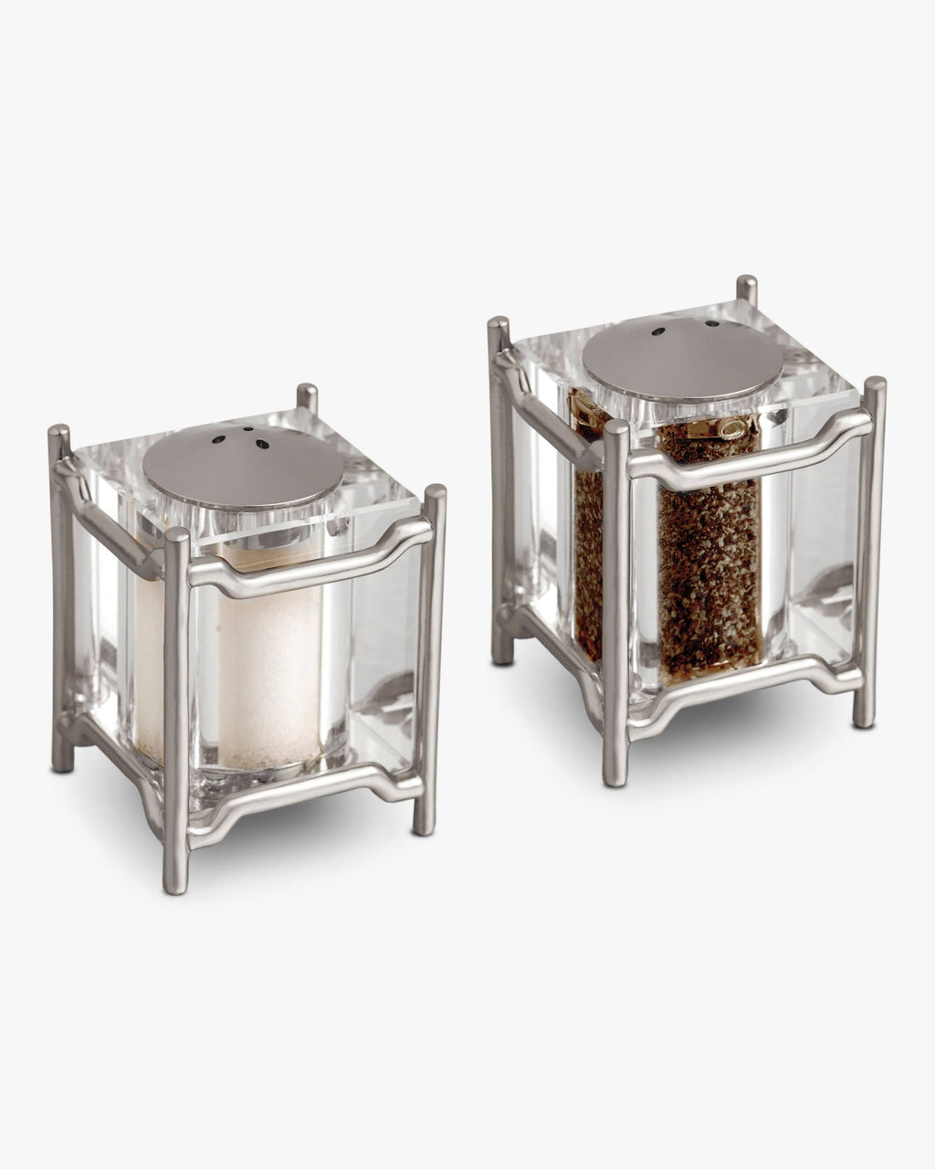 Platinum Salt and Pepper Shakers W495