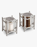 Platinum Salt and Pepper Shakers W495