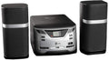 CD Player with AM/FM Tuner Aux-in Headphone Jack (Black/Silver) Pack of 2 Y36390