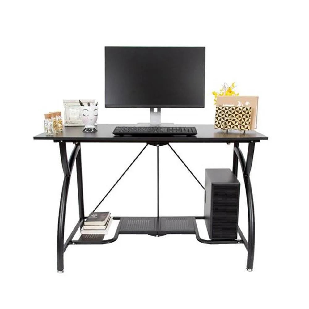 Black Folding Wooden Office Desk Q35408