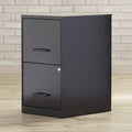 Black 2-Drawer Vertical Filing Cabinet C541