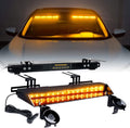 Amber LED Visor Strobe Dual Light Bar with Control Panel C4363