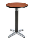 Cherry Round Metal Mesh Base Cafe Table I299843