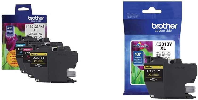 3-Pack High Yield Color Ink Cartridges, Magenta and Yellow, LC3013 Ink Yellow W2501